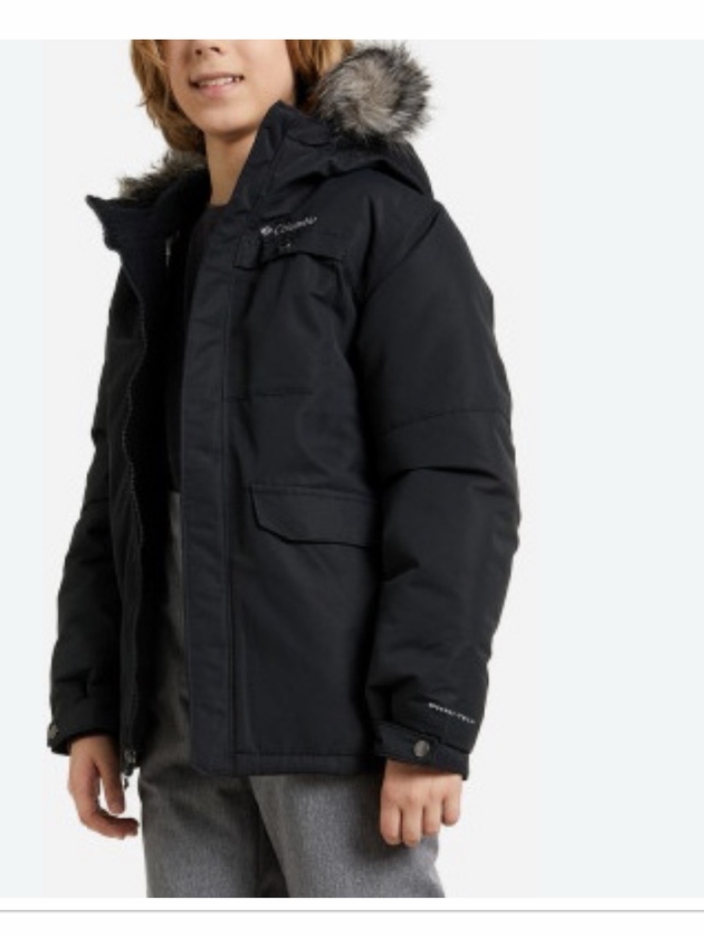 COLUMBIA Boys' Nordic Strider II Black Winter Jacket